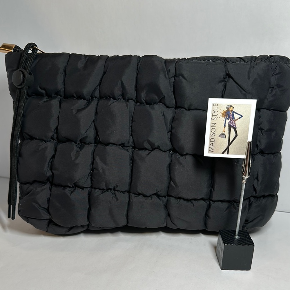Black Quilted Storage Case - 1058